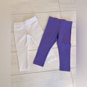 Primary Bundle of 2 Toddler Girl Leggings Size 18-24 months